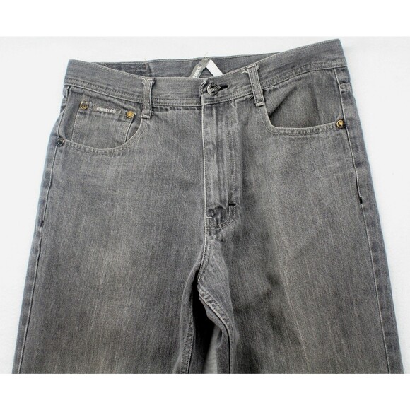 AKADEMIKS Jeans Men's Size 34x31 Grey Cotton Streetwear 6 pockets Denim Pants - Picture 2 of 7